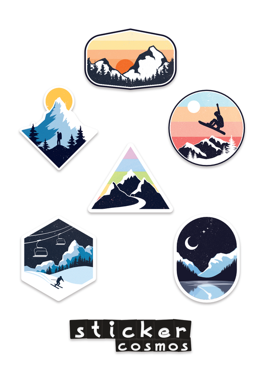 Reflective stickers sheet MOUNTAINS-4