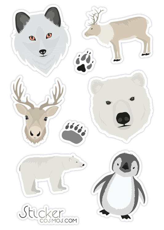 Reflective stickers sheet ANIMALS 3