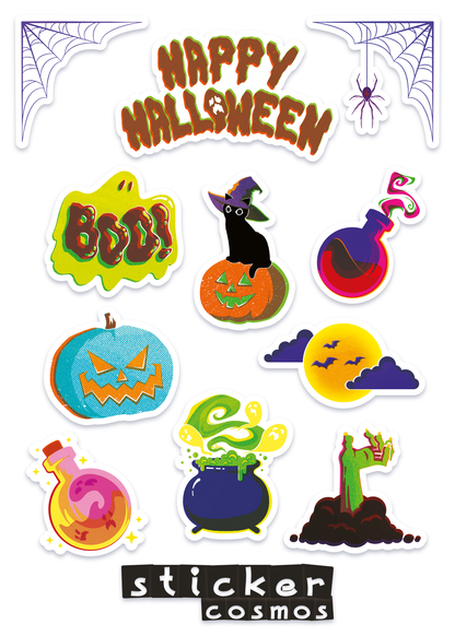 Vinyl stickers sheet HALLOWEEN 2