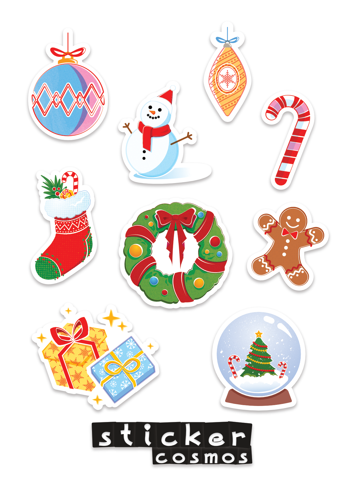 Vinyl stickers sheet CHRISTMAS-3