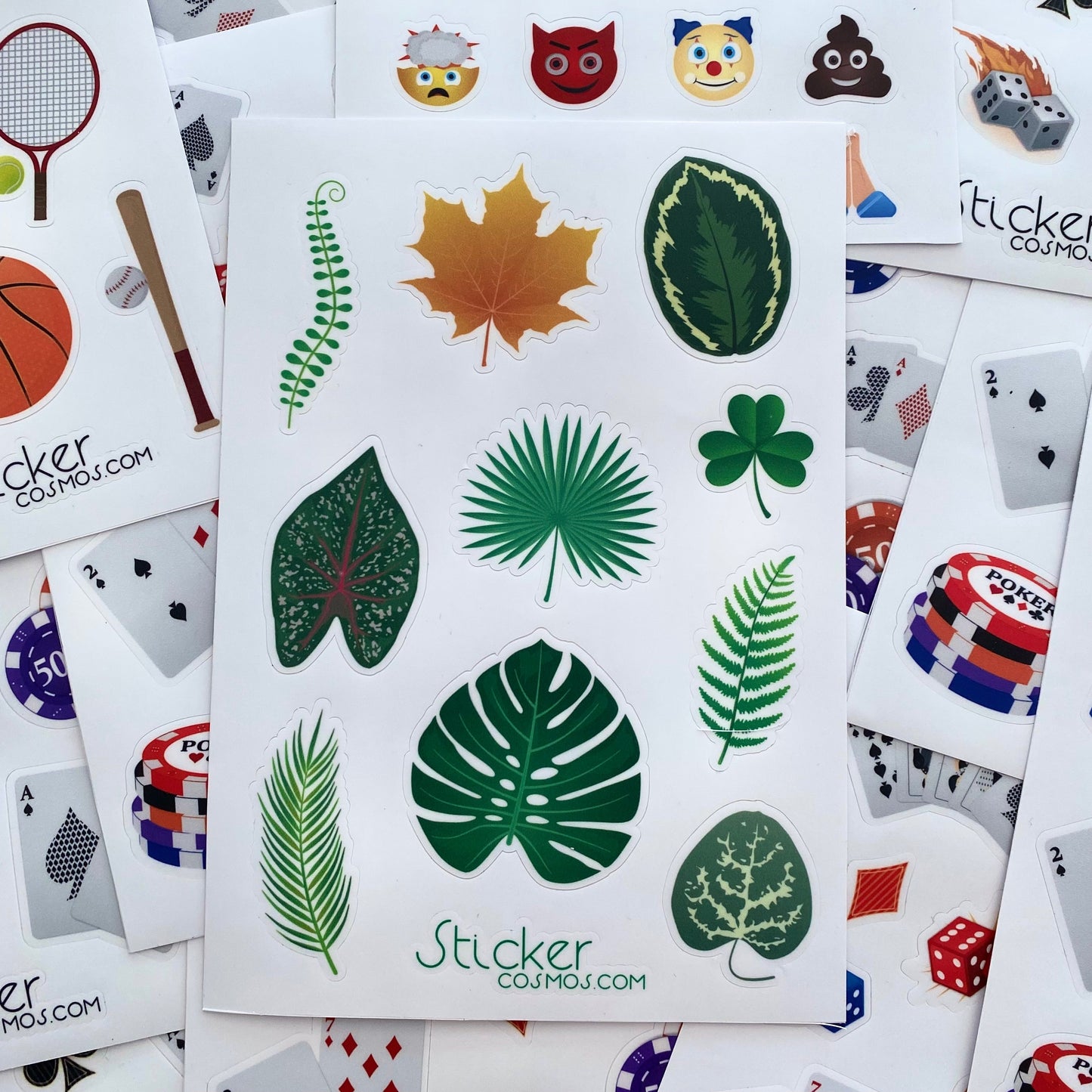 Vinyl sticker sheet PLANTS 1