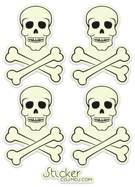 sticker sheets SKULL & BONES