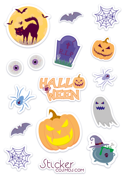 Reflective stickers sheet HALLOWEEN