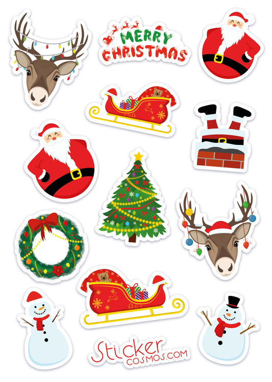 Vinyl stickers sheet CHRISTMAS-2