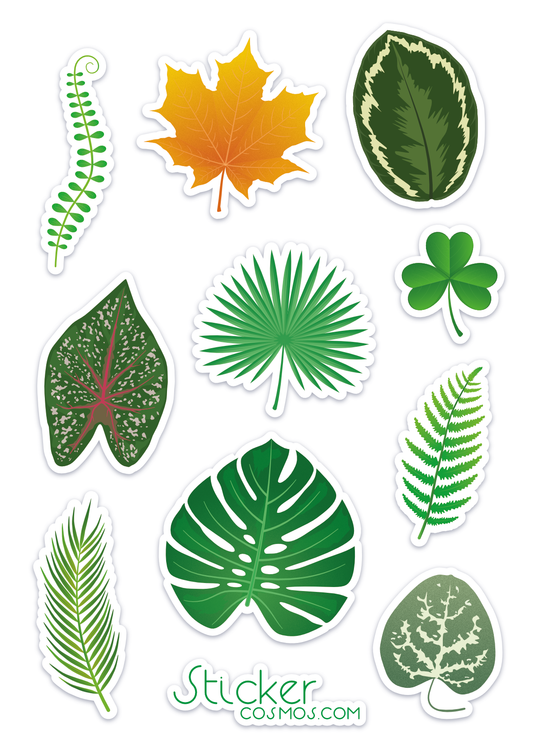 Vinyl stickers sheet LEAVES-1