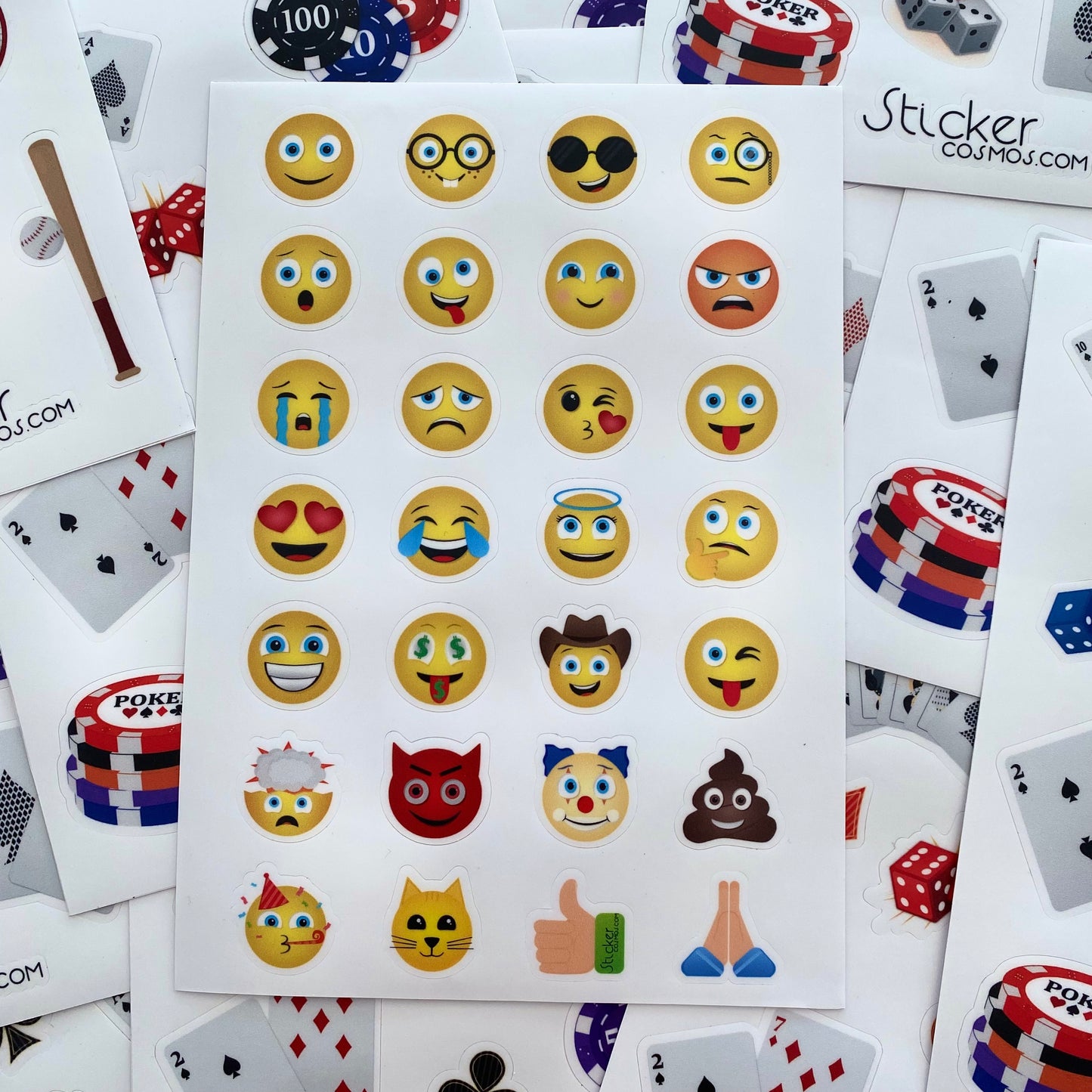 Vinyl stickers sheet EMOTICONS-1