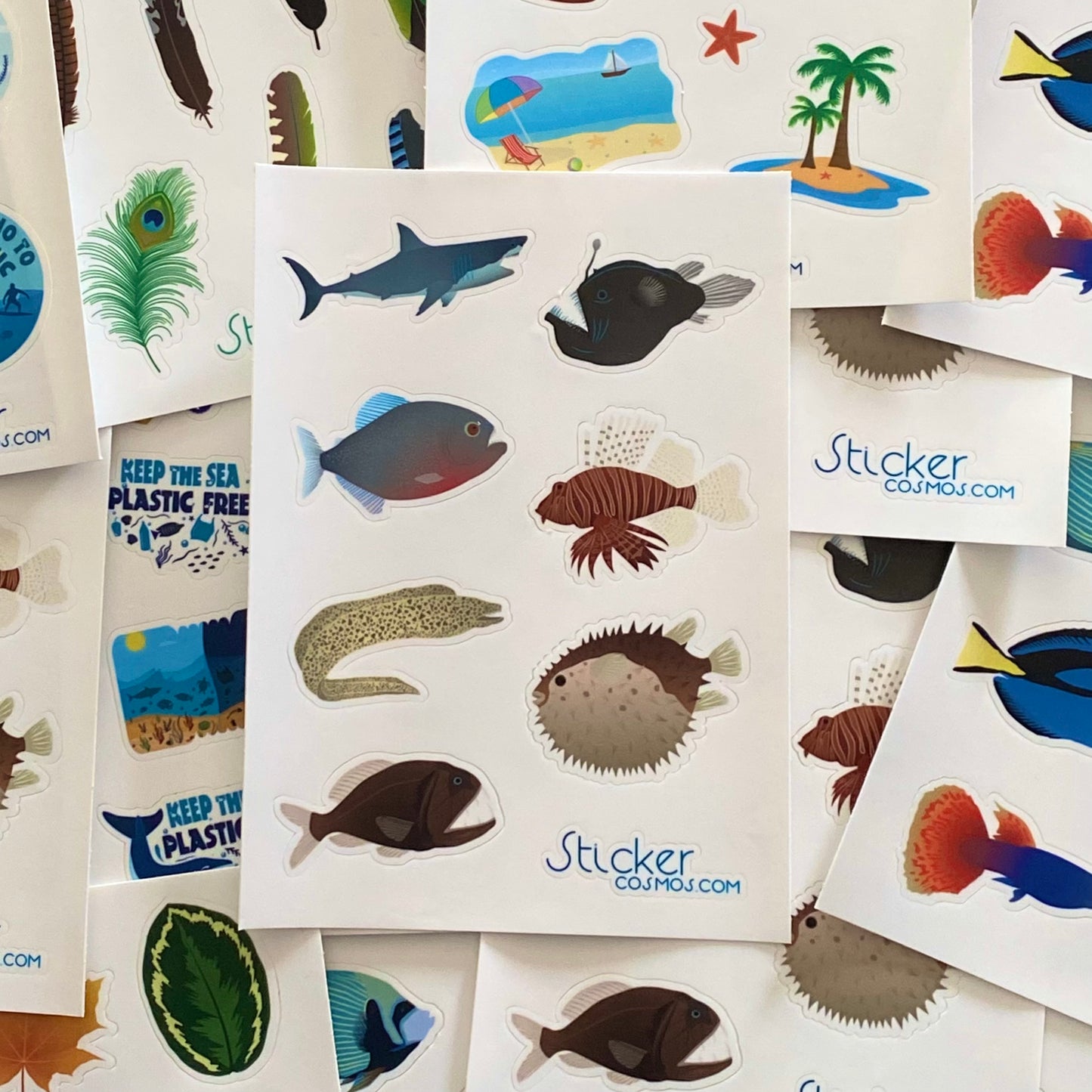 Vinyl stickers sheet FISH 1