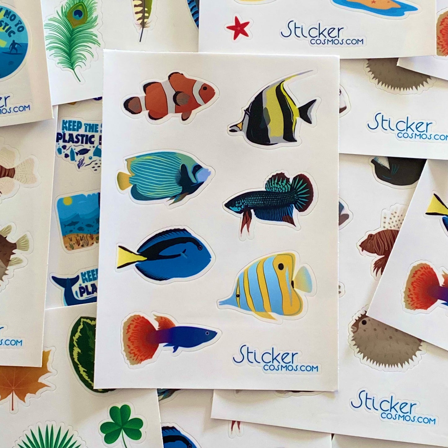 Vinyl stickers sheet FISH 2