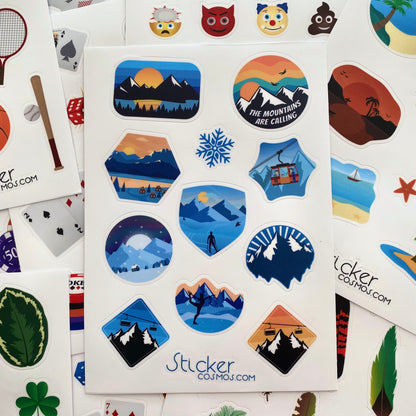 Vinyl stickers sheet MOUNTAIN-2