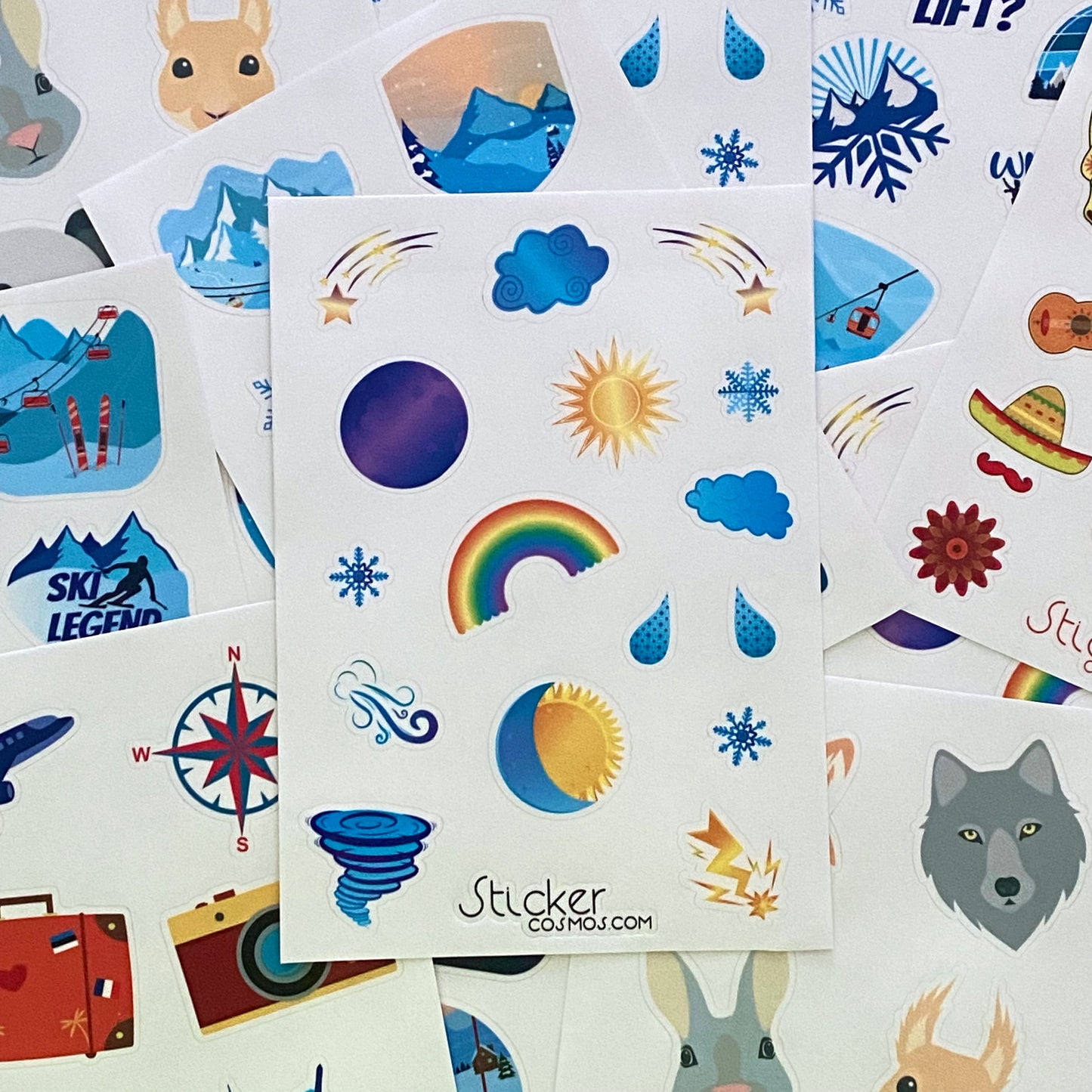 Vinyl stickers sheet WEATHER