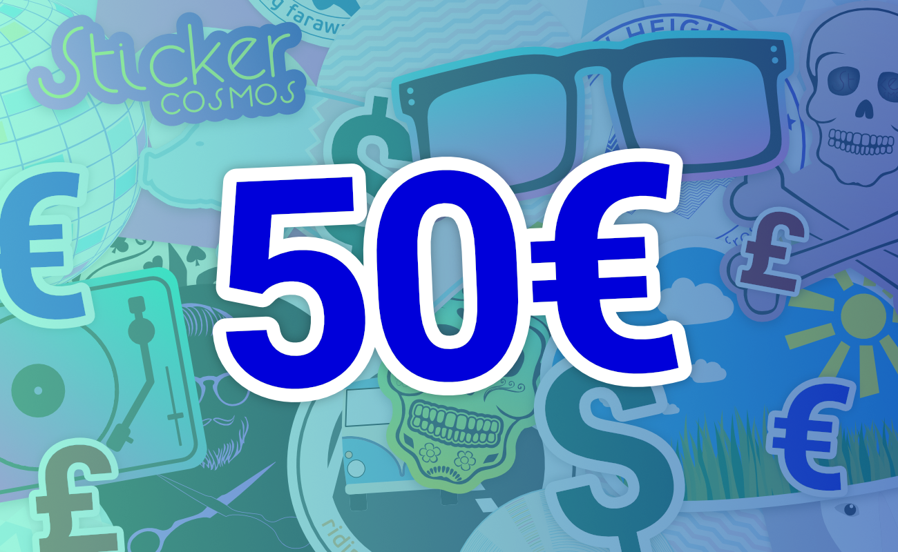 Sticker Cosmos gift card