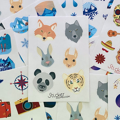 Vinyl stickers sheet ANIMALS 1