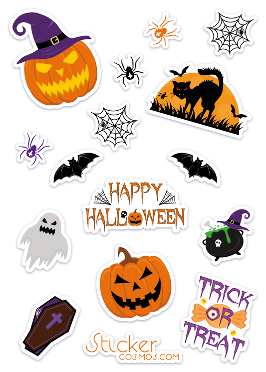 Vinyl stickers sheet HALLOWEEN 1