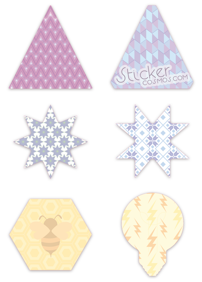 Reflective stickers sheet PATTERNS